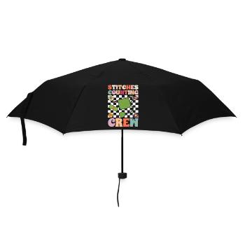 Zitate Zum Häkeln, Häkelhäkeln, Garnstricken - Regenschirm (klein) - Schwarz - Vorne