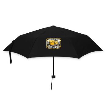 This Cheese Is Too Gouda To Be True Queso Maker - Umbrella (small) - black - Front