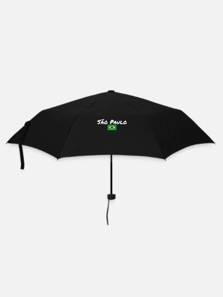 São Paulo Brésil Brésil Drapeau brésilien - Parapluie standard - noir