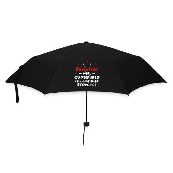 Beamter Spruch Verbeamtung Büro Beamten Geschenk - Regenschirm (klein) - Schwarz - Vorne
