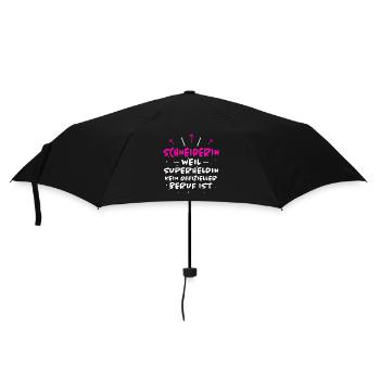 Schneiderin Spruch Lustiges Schneiderin Geschenk - Regenschirm (klein) - Schwarz - Vorne