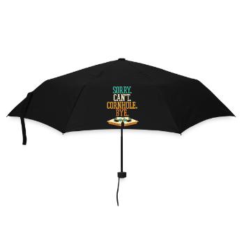 Sorry Can’t Cornhole Bye Bean Bag Plateaux de jeu - Parapluie standard - noir - Devant