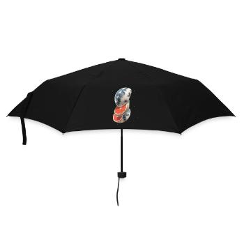 Moon Planet Earth World Space Fruit Science Fiction - Umbrella (small) - black - Front