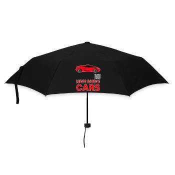 Rennwagen Sportwagen Kinder Männer Rot Geschenk - Regenschirm (klein) - Schwarz - Vorne