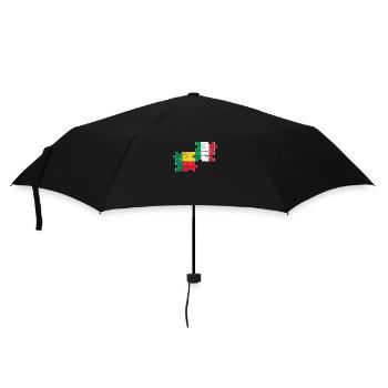 Benin Italy Vintage Flag Beninese - Umbrella (small) - black - Front