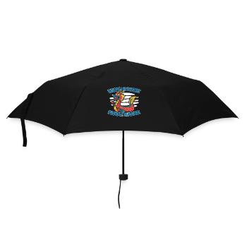 When In Doubt Paddle Harder Paddler Drummer Team - Umbrella (small) - black - Front