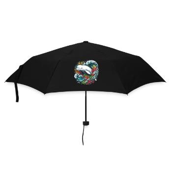 Ocean mammal Beluga whale Marine biologist - Umbrella (small) - black - Front