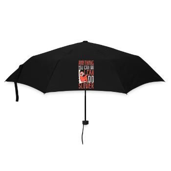 I Can Do Slower Anything Folivora Brown-Throated - Umbrella (small) - black - Front