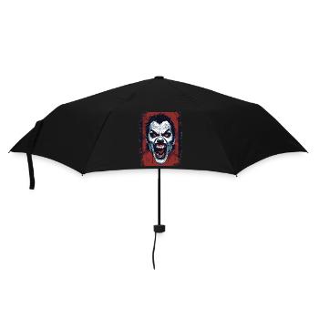 Vampir Wut - Horror Kunst Illustration - Regenschirm (klein) - Schwarz - Vorne