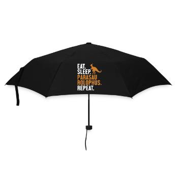 Eat Sleep Parasaurolophus Repeat Dinosaur - Umbrella (small) - black - Front