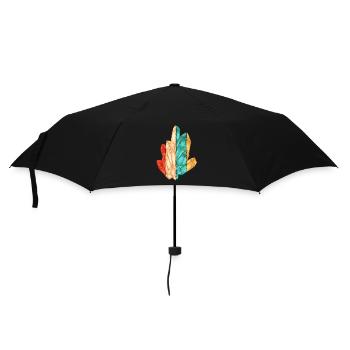 Retro Geologist Stone Collector Mineral Collector - Umbrella (small) - black - Front