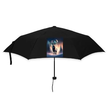 Renne majestueux - Parapluie standard - noir - Devant
