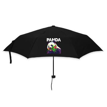Panda Bear Friend Ailuropoda Melanoleuca Lover - Umbrella (small) - black - Front