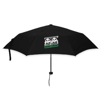 Fang spontan an, über Panda Friend zu sprechen - Regenschirm (klein) - Schwarz - Vorne