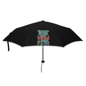 Garbage collector Wizard - Umbrella (small) - black - Front