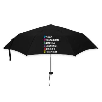 Altenpflege Pfleger Pflegepersonal Pflegekraft - Regenschirm (klein) - Schwarz - Vorne