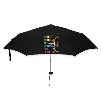 Bogenschießen Bogenschütze - Regenschirm (klein) - Schwarz - Vorne