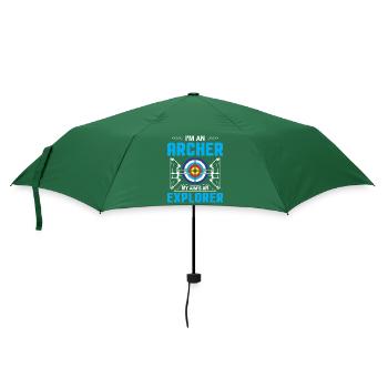 Bogenschießen Bogenschütze - Regenschirm (klein) - Flaschengrün - Vorne