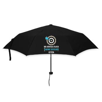 Bogenschießen Bogenschütze - Regenschirm (klein) - Schwarz - Vorne