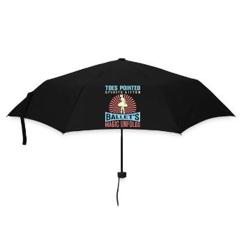 Ballerina Ballett mädchen - Regenschirm (klein) - Schwarz - Vorne
