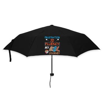 ESL-Lehrer ESL Unterricht - Regenschirm (klein) - Schwarz - Vorne