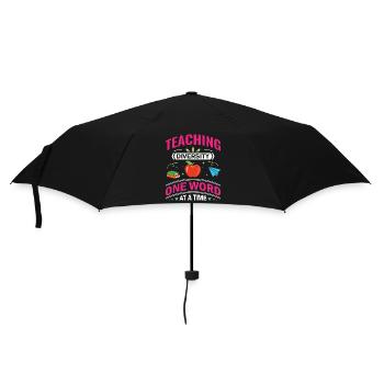 ESL-Lehrer ESL Unterricht - Regenschirm (klein) - Schwarz - Vorne