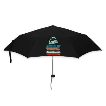 Eisenbahn Zugführer Rente Rentner Zug - Regenschirm (klein) - Schwarz - Vorne