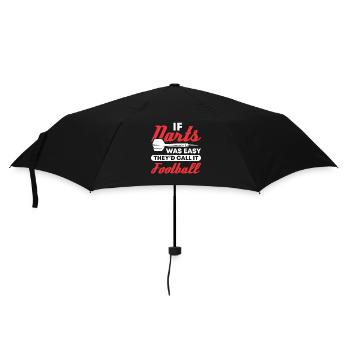 Dart Dartspieler Dartspiel Herren - Regenschirm (klein) - Schwarz - Vorne
