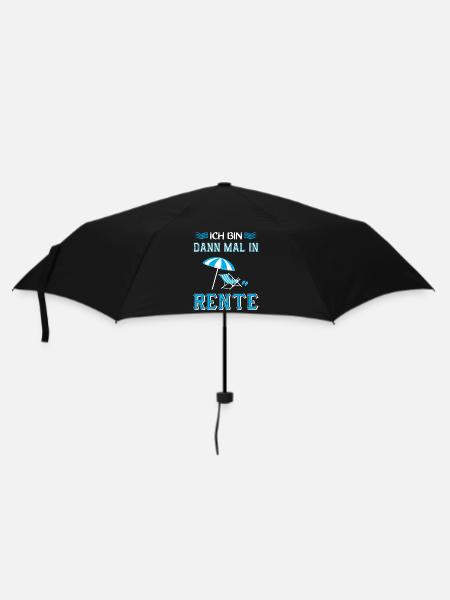 Ruhestand Rentner Rente Pension Renteneintritt - Regenschirm (klein) - Schwarz