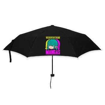 Anime Manga Otaku Kawaii Japan Cosplay Comic - Regenschirm (klein) - Schwarz - Vorne