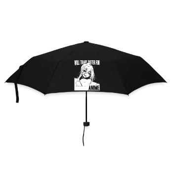 Anime Manga Otaku Kawaii Japan Cosplay Comic - Regenschirm (klein) - Schwarz - Vorne