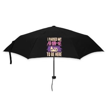 Anime Manga Otaku Kawaii Japan Cosplay Comic - Regenschirm (klein) - Schwarz - Vorne