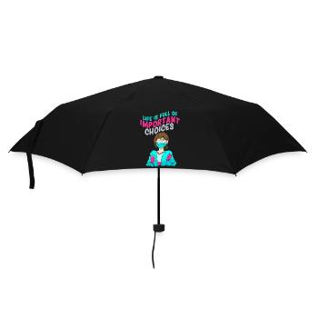 Anime Manga Otaku Kawaii Japan Cosplay Comic - Regenschirm (klein) - Schwarz - Vorne
