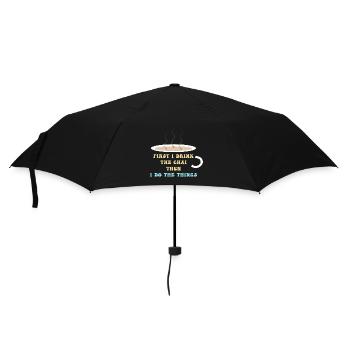 Chai Latte Tee trinken Teetrinker - Regenschirm (klein) - Schwarz - Vorne