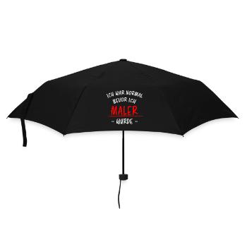 Maler Lustiger Spruch Meister Lackierer Geschenk - Regenschirm (klein) - Schwarz - Vorne