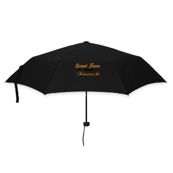 grand frère moustache, Idée cadeau d'élégance. - Parapluie standard - noir - Devant