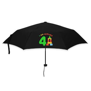 J’ai déjà 4 ans 4ème anniversaire - Parapluie standard - noir - Devant