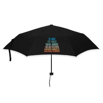 16 Ans Anniversaire - cadeau d'anniversaire - Parapluie standard - noir - Devant