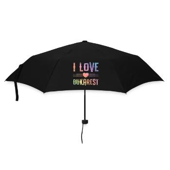 I Love Bucharest - Umbrella (small) - black - Front