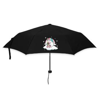 Café licorne cadeau café licorne - Parapluie standard - noir - Devant