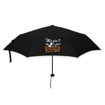 Nicht mein erstes Rodeo-Design für stolze Texaner - Regenschirm (klein) - Schwarz - Vorne