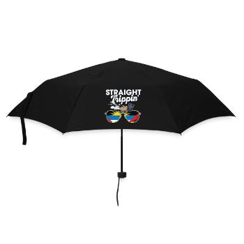Straight Trippin' Antigua Vacation Tour Travel - Umbrella (small) - black - Front