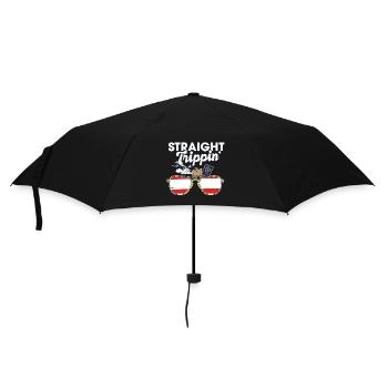 Straight Trippin' Austria Vacation Tour Travel - Umbrella (small) - black - Front