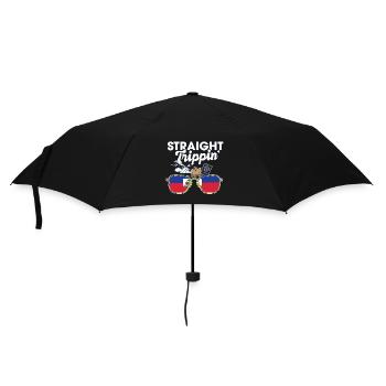 Straight Trippin' Haïti Vacances Tour Voyage - Parapluie standard - noir - Devant
