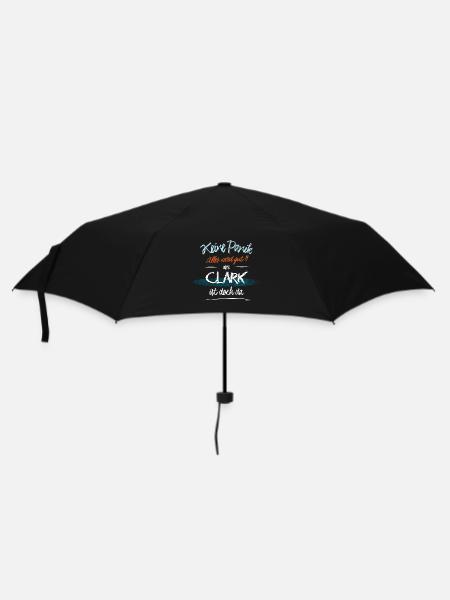 Clark - Keine Panik. Alles wird gut - Regenschirm (klein) - Schwarz