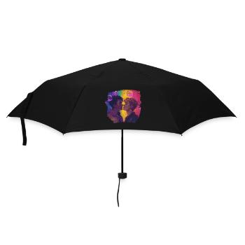 Boy meets Boy - Pride and Strong - LGBTQIA+ - Umbrella (small) - black - Front