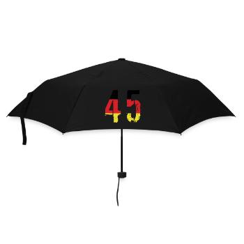 Maillot 45 Numéro Allemagne - Parapluie standard - noir - Devant