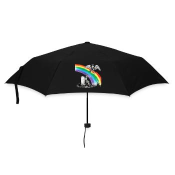 Fille papa Ange en deuil - Parapluie standard - noir - Devant