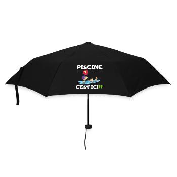 natation enfant humour - Parapluie standard - noir - Devant