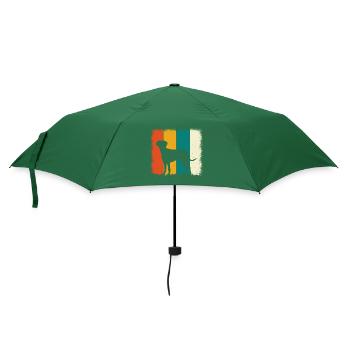 Labrador Retro - Umbrella (small) - bottlegreen - Front